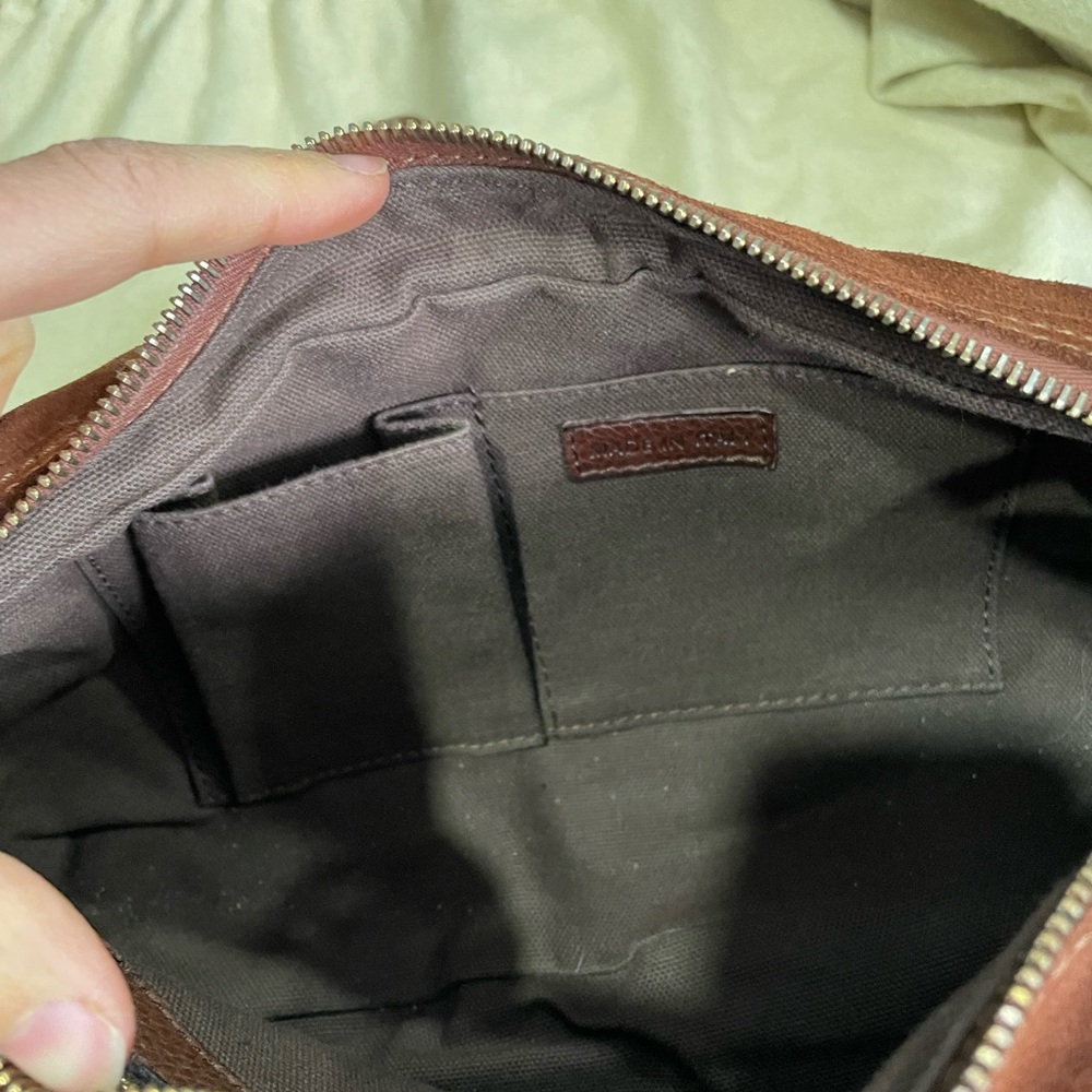 GORGEOUS LIKE NEW burberry brown suede shoulder bag - Picture 4 of 8